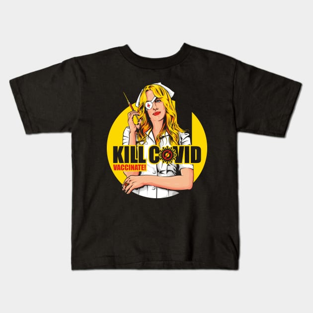 KILL COVID Kids T-Shirt by CappO